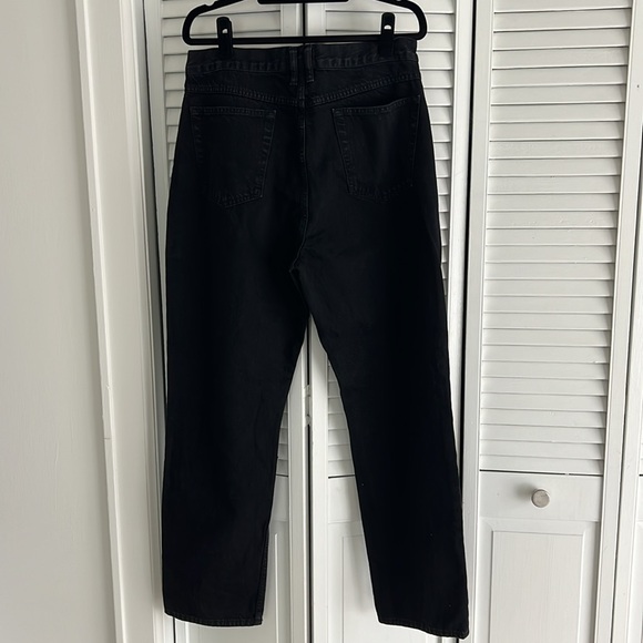 Frame Zip Le High N Tight Straight leg in Film Noir - Picture 6 of 8